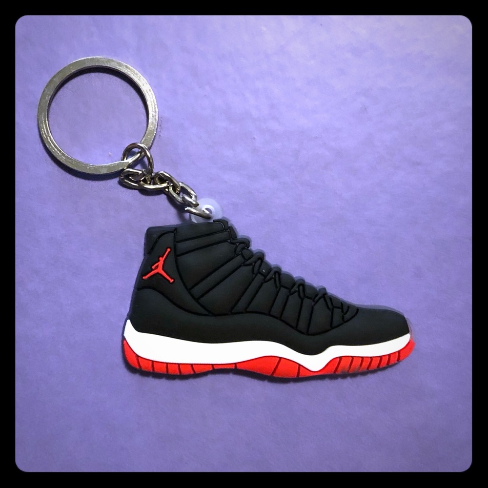 3D flat Jordan shoe keychain